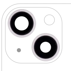 Back Camera Lens With Bracket & Bezel For iPhone 13 / 13 Mini ( 2 Piece Set) (Aftermarket Plus) (Pink)