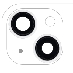 Back Camera Lens With Bracket & Bezel For iPhone 13 / 13 Mini ( 2 Piece Set) (Aftermarket Plus) (Starlight)