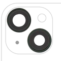 Back Camera Lens With Bracket & Bezel For iPhone 13 / 13 Mini (2 Piece Set) (Aftermarket Plus) (Green)