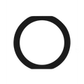 Home Button Gasket For iPad Mini 3 / Air 2 / Pro 9.7" (Black) (10 Pack)