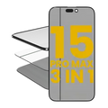 3 in 1 (Glass With OCA Pre-Installed + Polarizer Film ) For iPhone 15 Pro Max (OCA Master) (2 Pack)