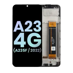 LCD Assembly With Frame For Samsung Galaxy A23 4G (A235F / 2022) (International Version) (Service Pack) (All Colors)