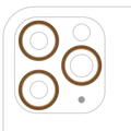 Back Camera Bezel Ring Only For iPhone 11 Pro / 11 Pro Max (Gold) (3 Piece Set) (10 Pack)