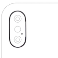 Back Camera Bezel Ring Only For iPhone X (Space Gray) (10 Pack)