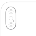 Back Camera Bezel Ring Only For iPhone XS / XS Max (Space Gray) (10 Pack)