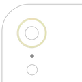Back Camera Bezel Ring Only For iPhone XR (Yellow) (10 Pack)