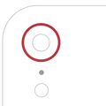 Back Camera Bezel Ring Only For iPhone XR (Red) (10 Pack)