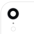 Back Camera Lens With Bracket & Bezel For iPhone XR (Real Sapphire) (Premium) (White) (10 Pack)