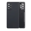 Back Cover Glass With Camera Lens For Samsung Galaxy A52 4G (A525 / 2021) (Aftermarket Plus) (Black)