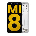 OLED Assembly With Frame For Xiaomi Mi 8 (Refurbished) (White)
