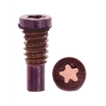 Bottom Screws For iPhone 8 / 8 Plus (Rose Gold / Red) (100 Pack)