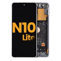 OLED Assembly With Frame For Samsung Galaxy Note 10 Lite (Refurbished) (Aura Glow / Silver)