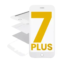 Glass with Frame / OCA / Polarizer Pre-Installed For iPhone 7 Plus (White)