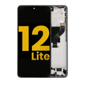OLED Assembly With Frame For Xiaomi 12 Lite (Refurbished) (Black)