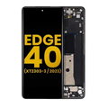 OLED Assembly With Frame For Motorola Moto Edge 40 (XT2303-3 / 2023) (Refurbished) (Eclipse Black)