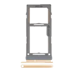 Single Sim Card Tray For Samsung Galaxy S10 / S10 Plus / S10E (Gold)