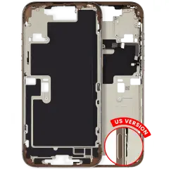 Mid-Frame Housing W/ Small Parts For iPhone 16 Pro Max (US Version) (Used OEM Pull: Grade A) (Desert Titanium)