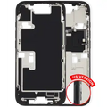 Mid-Frame Housing W/ Small Parts For iPhone 16 Pro (US Version) (Used OEM Pull: Grade A) (Black Titanium)