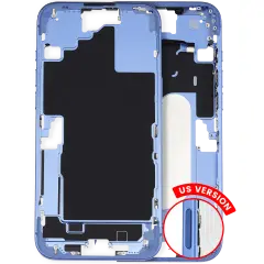 Mid-Frame Housing W/ Small Parts For iPhone 16 Plus (US Version) (Used OEM Pull: Grade A) (Ultramarine)
