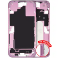 Mid-Frame Housing W/ Small Parts For iPhone 16 Plus (US Version) (Used OEM Pull: Grade A) (Pink)