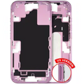 Mid-Frame Housing W/ Small Parts For iPhone 16 (US Version) (Used OEM Pull: Grade A) (Pink)