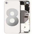 Back Housing W/ Small Components Pre-Installed For iPhone 8 (Used OEM Pull: Grade A) (Silver)