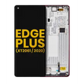 OLED Assembly With Frame For Motorola Moto Edge Plus (XT2061 / 2020) (Refurbished) (Smokey Sangria)
