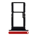 Sim Card Tray (Dual Sim) For Motorola One Hyper (XT2027-1 / 2020) (Genuine OEM) (Red)