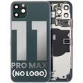 Back Housing W/ Small Components Pre-Installed For iPhone 11 Pro Max (No Logo) (Aftermarket Plus) (Midnight Green)