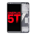 OLED Assembly With Frame For OnePlus 5T (Aftermarket Plus) (Black)