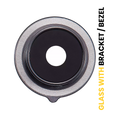 Back Camera (Macro) Lens With Bracket / Bezel For Xiaomi Redmi Note 13 Pro Plus 5G (Black)