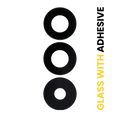 Back Camera Lens (Glass Only) With Adhesive For Samsung Galaxy A15 4G (A155 / 2023) / A15 5G (A156 / 2023) (3 Piece Set)