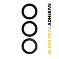 Back Camera Lens (Glass Only) With Adhesive For Samsung Galaxy S24 FE 5G (3 Piece Set)