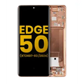 OLED Assembly With Frame For Motorola Moto Edge 50 (XT2407-3 / 2024) (Refurbished) (Peach Fuzz)
