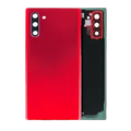 Back Cover Glass With Camera Lens For Samsung Galaxy Note 10 (Service Pack) (Aura Red)