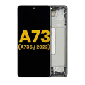 OLED Assembly With Frame For Samsung Galaxy A73 (A735 / 2022) (Refurbished) (Gray)
