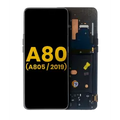 OLED Assembly With Frame For Samsung Galaxy A80 (A805 / 2019) (Refurbished) (Phantom Black)