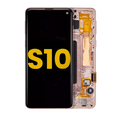 OLED Assembly With Frame For Samsung Galaxy S10 (Refurbished) (Flamingo Pink)