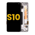 OLED Assembly With Frame For Samsung Galaxy S10 (Refurbished) (Prism White)
