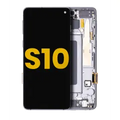 OLED Assembly With Frame For Samsung Galaxy S10 (Refurbished) (Prism / Ceramic Black)