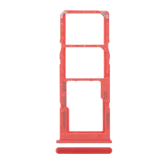 Dual Sim Card Tray For Samsung Galaxy A12 (A125 / 2020) (Red)