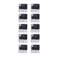 Flash Light / Power Flex Bracket With Microphone Mesh For iPhone 12 (White) (10 Pack)