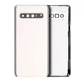 Back Cover Glass With Camera Lens For Samsung Galaxy S10 5G (Service Pack) (Crown Silver)
