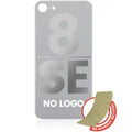 Back Glass With 3M Adhesive For iPhone 8 / SE (2020) (No Logo / Large Camera Hole) (Silver)