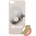 Back Glass With 3M Adhesive For iPhone 8 Plus (No Logo / Large Camera Hole) (Gold)