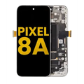 OLED Assembly With Frame (With Fingerprint Sensor ) For Google Pixel 8A (Refurbished) (Porcelain)