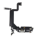 Charging Port Flex Cable For iPhone 14 Pro Max (Premium) (Silver)