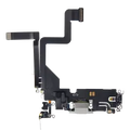 Charging Port Flex Cable For iPhone 14 Pro (Premium) (Silver)