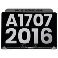 LCD Display Assembly For MacBook Pro 15" W/ Touch Bar (A1707 / Late 2016) (Used OEM Pull: Grade C) (Space Gray)