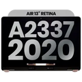 Complete LCD Display Assembly For MacBook Air 13" A2337 (2020) (Used OEM Pull: Grade A) (Space Gray)